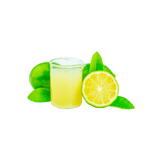 Presentación en vaso del cóctel Zumo de limón
