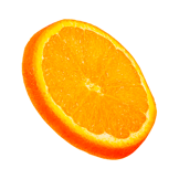 Presentación en vaso del cóctel Rodaja de naranja
