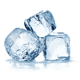 Presentación en vaso del cóctel Cubos de hielo